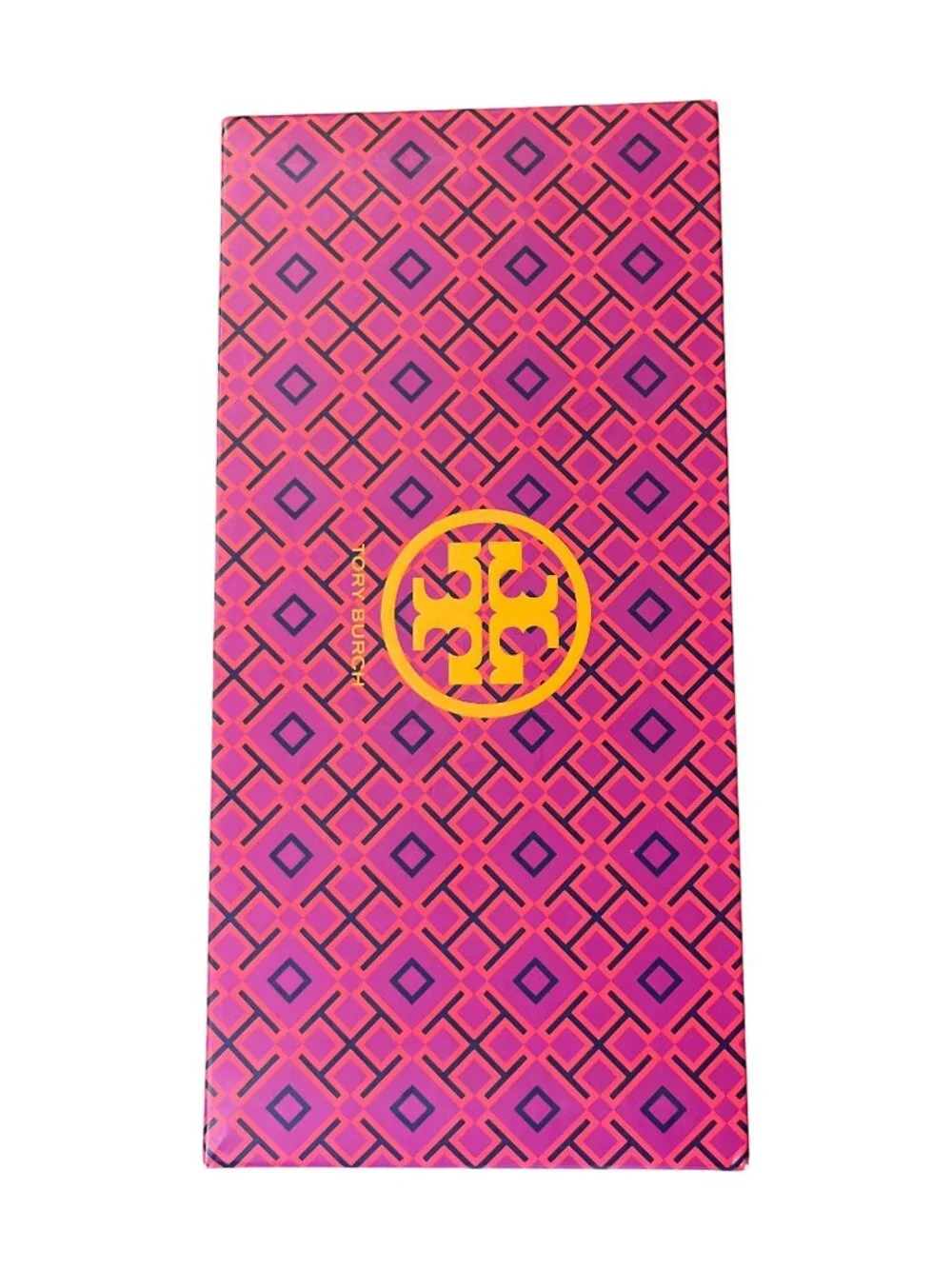 Tory Burch Black Leather Ballet Flats Gold Logo Women's Size 8.5 Used and Box